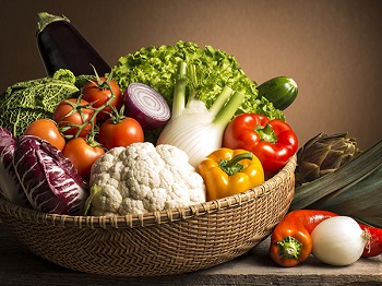 still life with vegetables